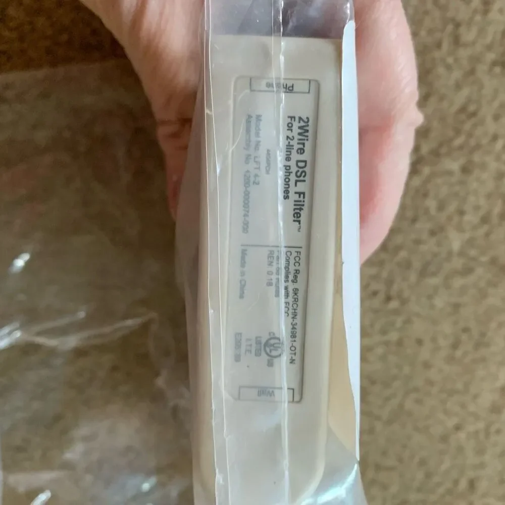 4 DSL In-Line Filters With 2 For 1 Adapter *New*